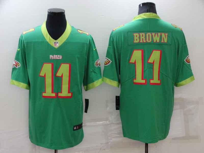 Men's Philadelphia Eagles A.J. Brown #11 Kelly Green City Edition Jersey
